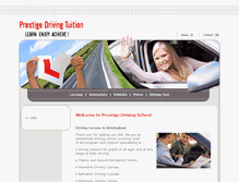 Tablet Screenshot of prestigedrivingschool.net